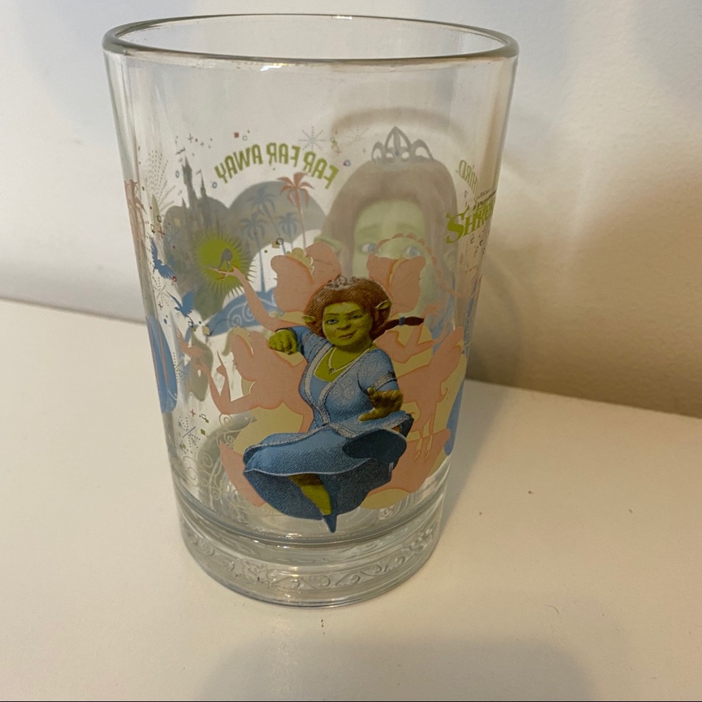 Vintage McDonalds Shrek The Third Fiona Glass Cup